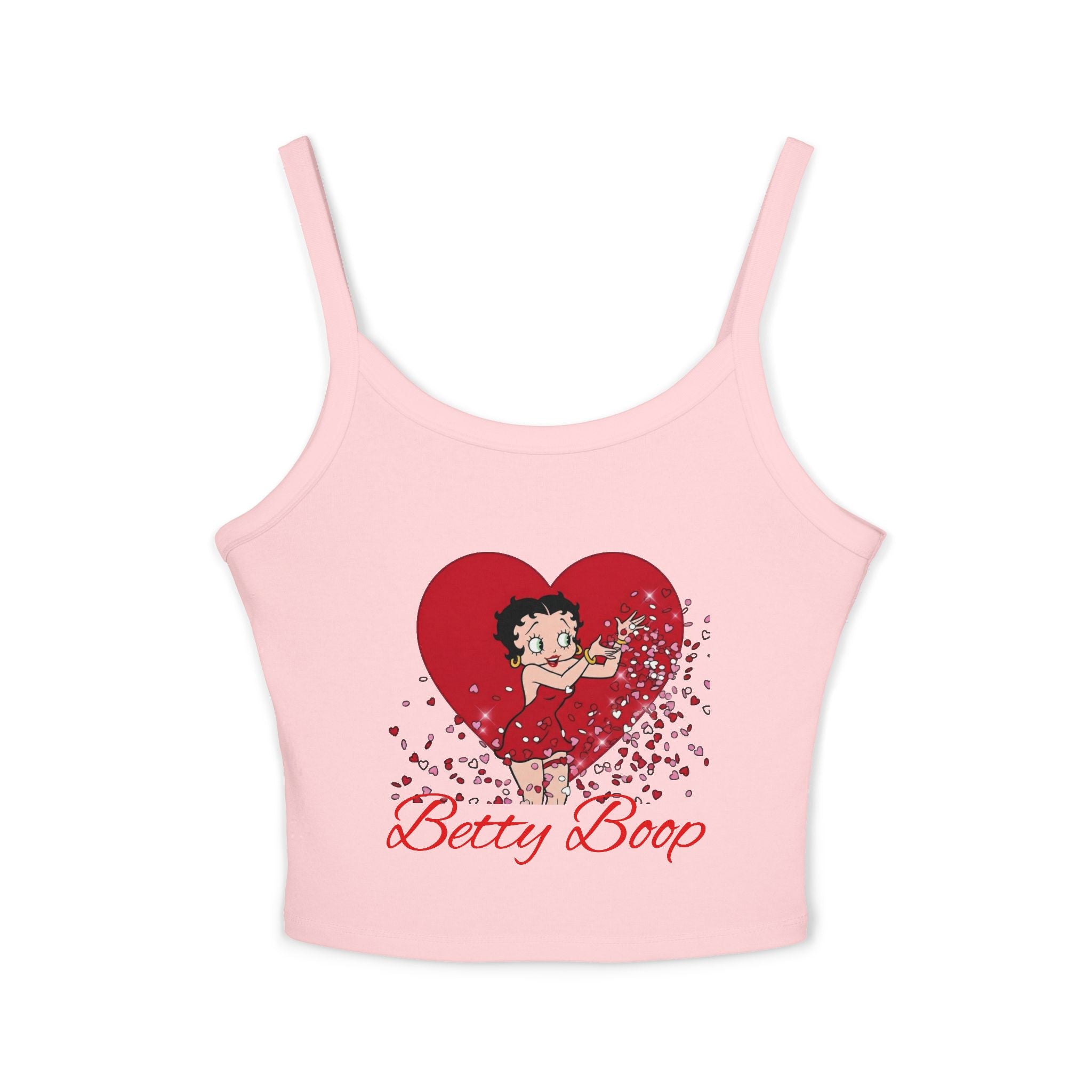 Sassy & Sweet: Betty Boop Iconic Heart Women's Pajama Strap Top Valentine's Collection