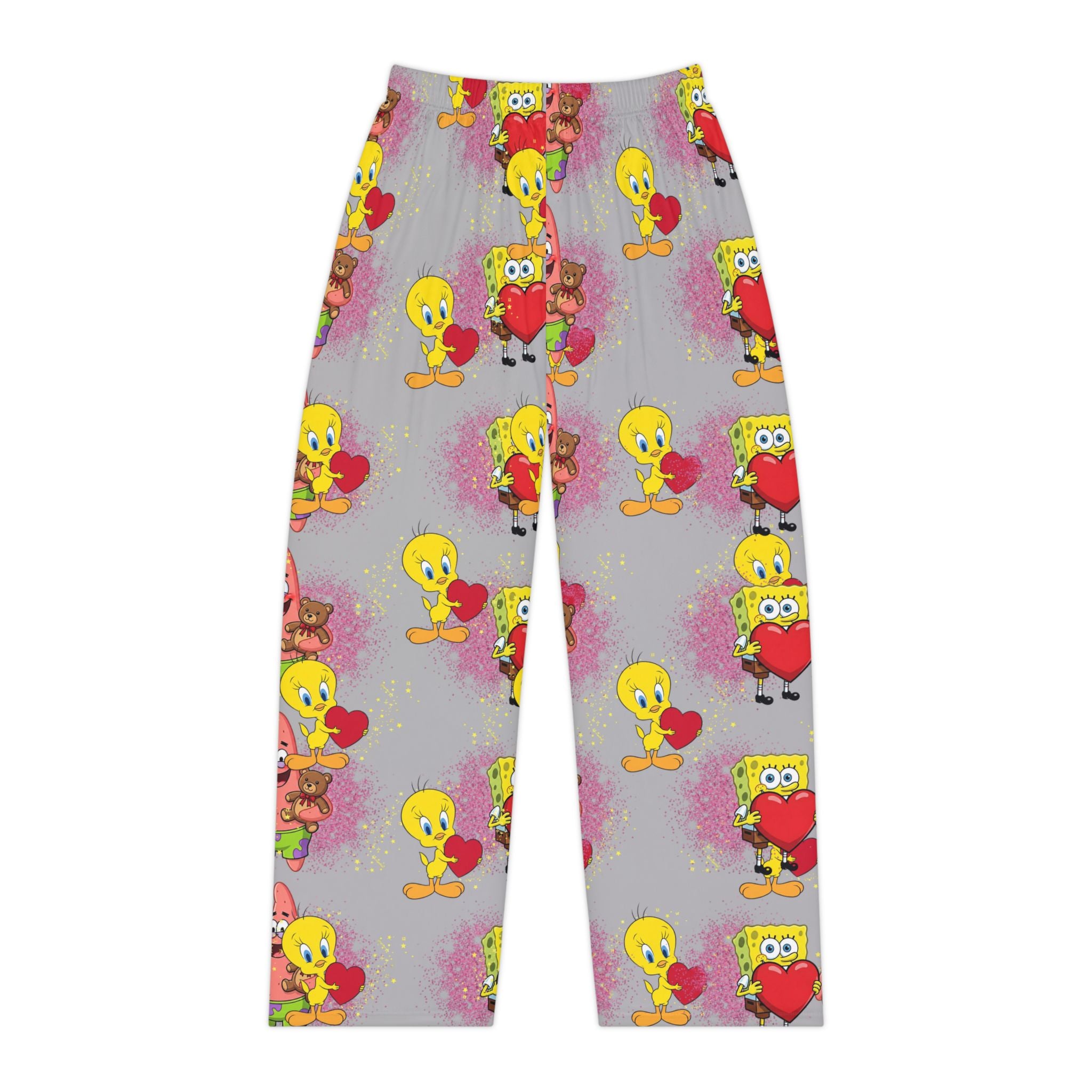 SpongeBob and Tweety Bird Love  Women's Pajama Pants Valentine's Collection