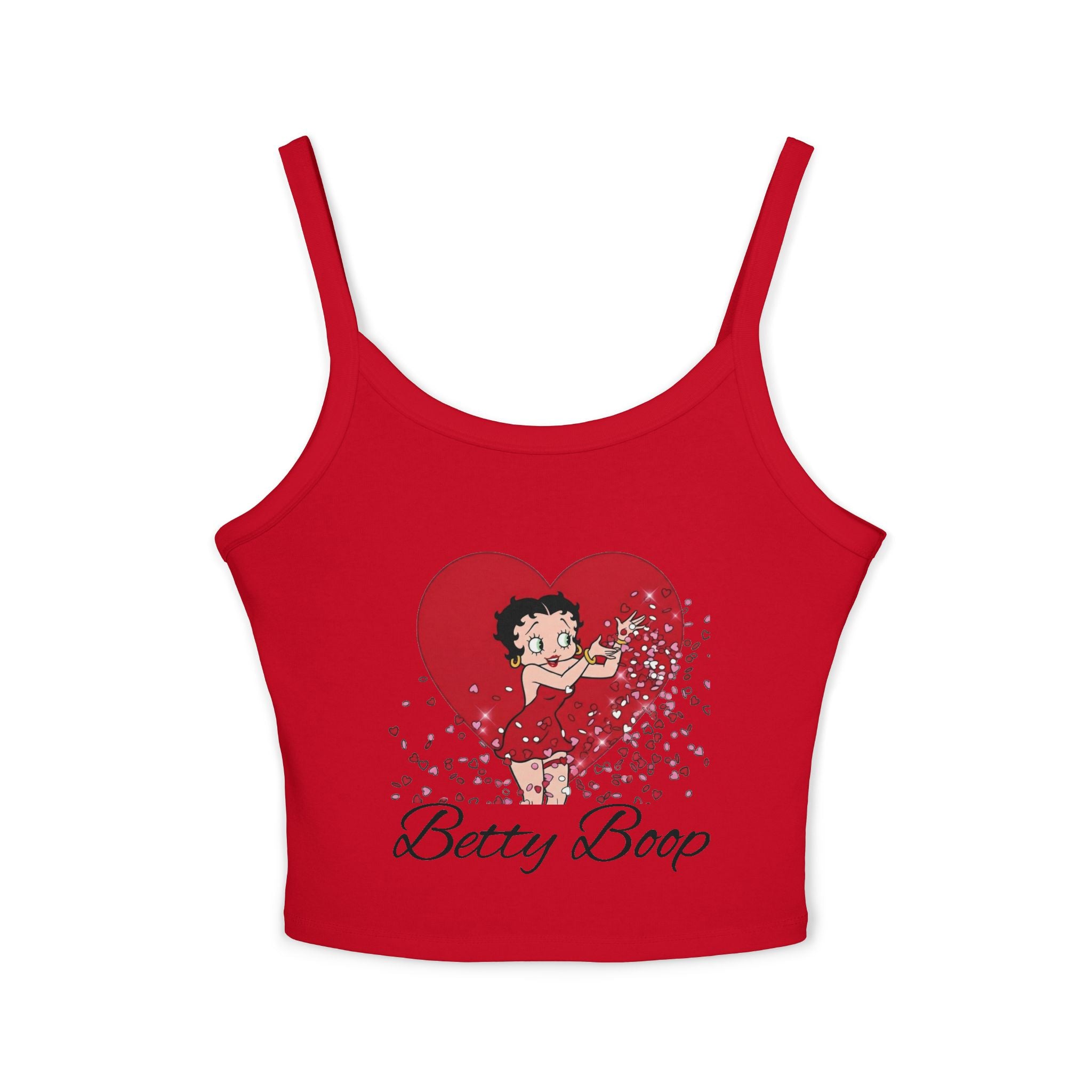 Sassy & Sweet: Betty Boop Iconic Heart Women's Pajama Strap Top Valentine's Collection