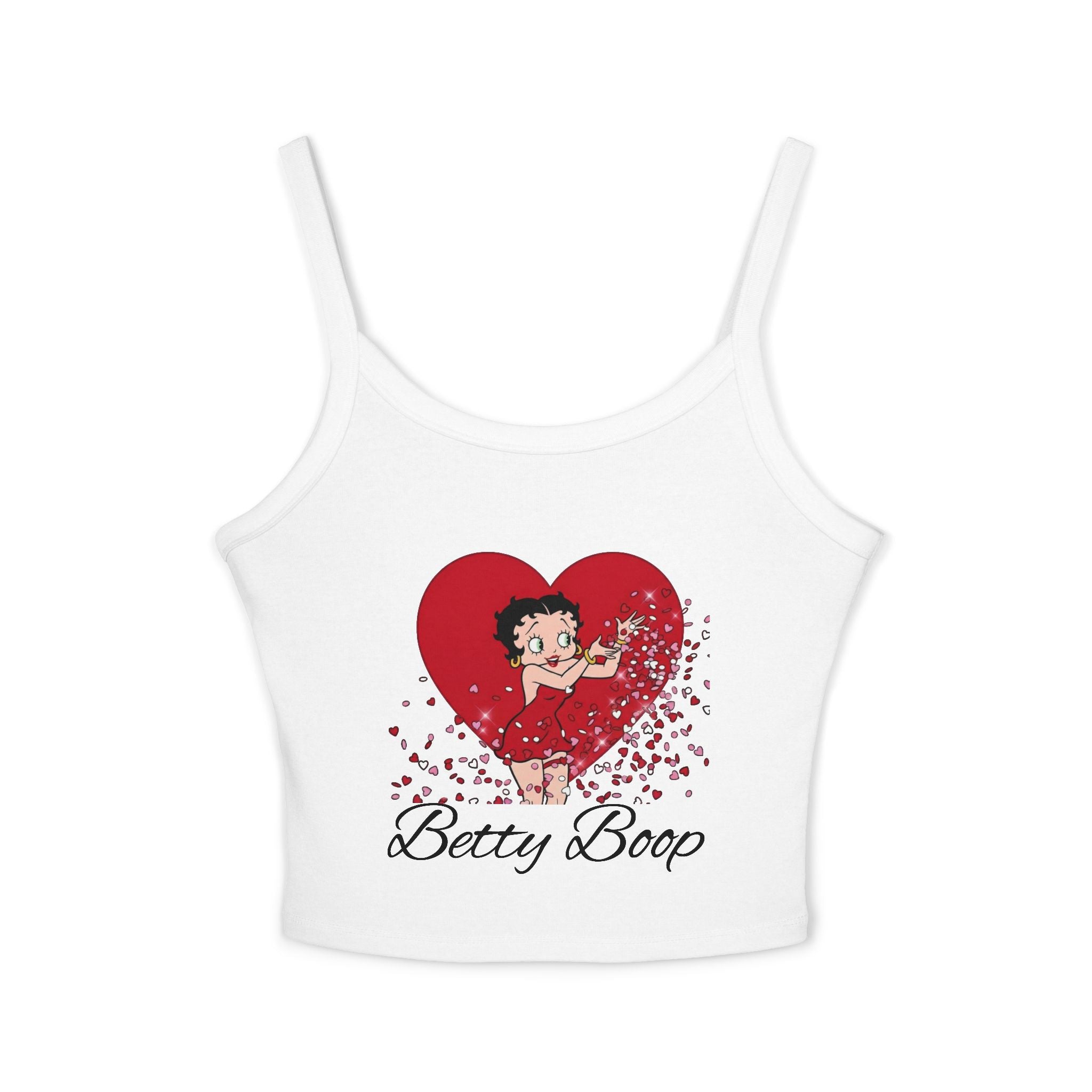 Sassy & Sweet: Betty Boop Iconic Heart Women's Pajama Strap Top Valentine's Collection