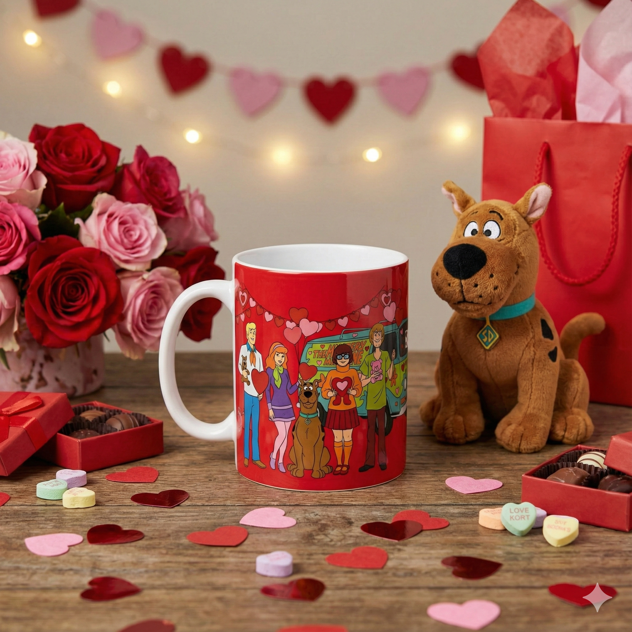 Scooby Doo Mystery Gang Valentine's Collection Mug (11oz/15oz)