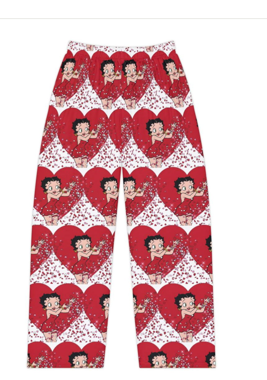 Sassy & Sweet: Betty Boop Iconic Heart Women's Pajama Pants