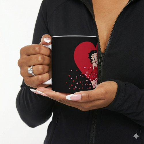 Betty Boop Heart Ceramic Mug –Valentine's Collection (11oz, 15oz)