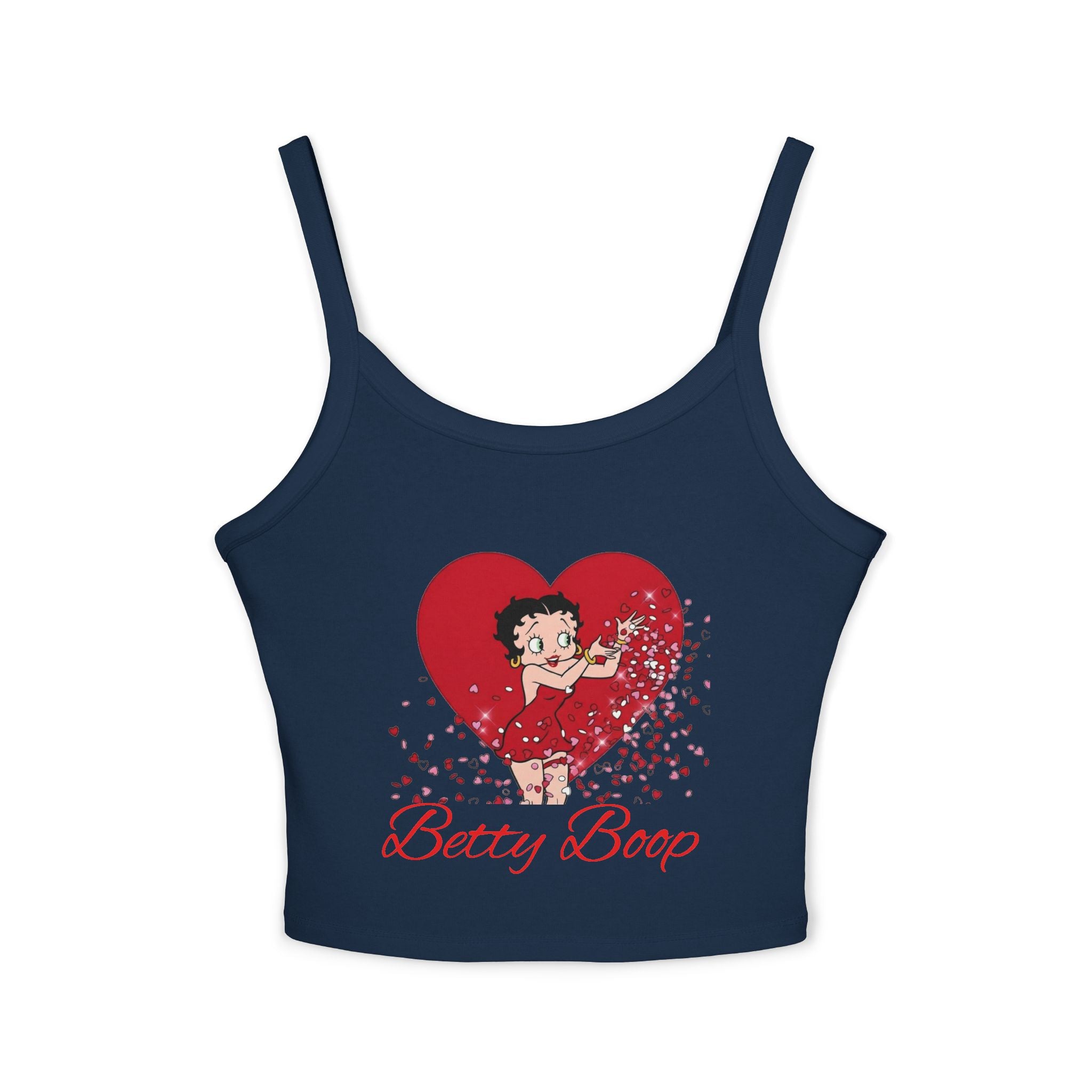 Sassy & Sweet: Betty Boop Iconic Heart Women's Pajama Strap Top Valentine's Collection