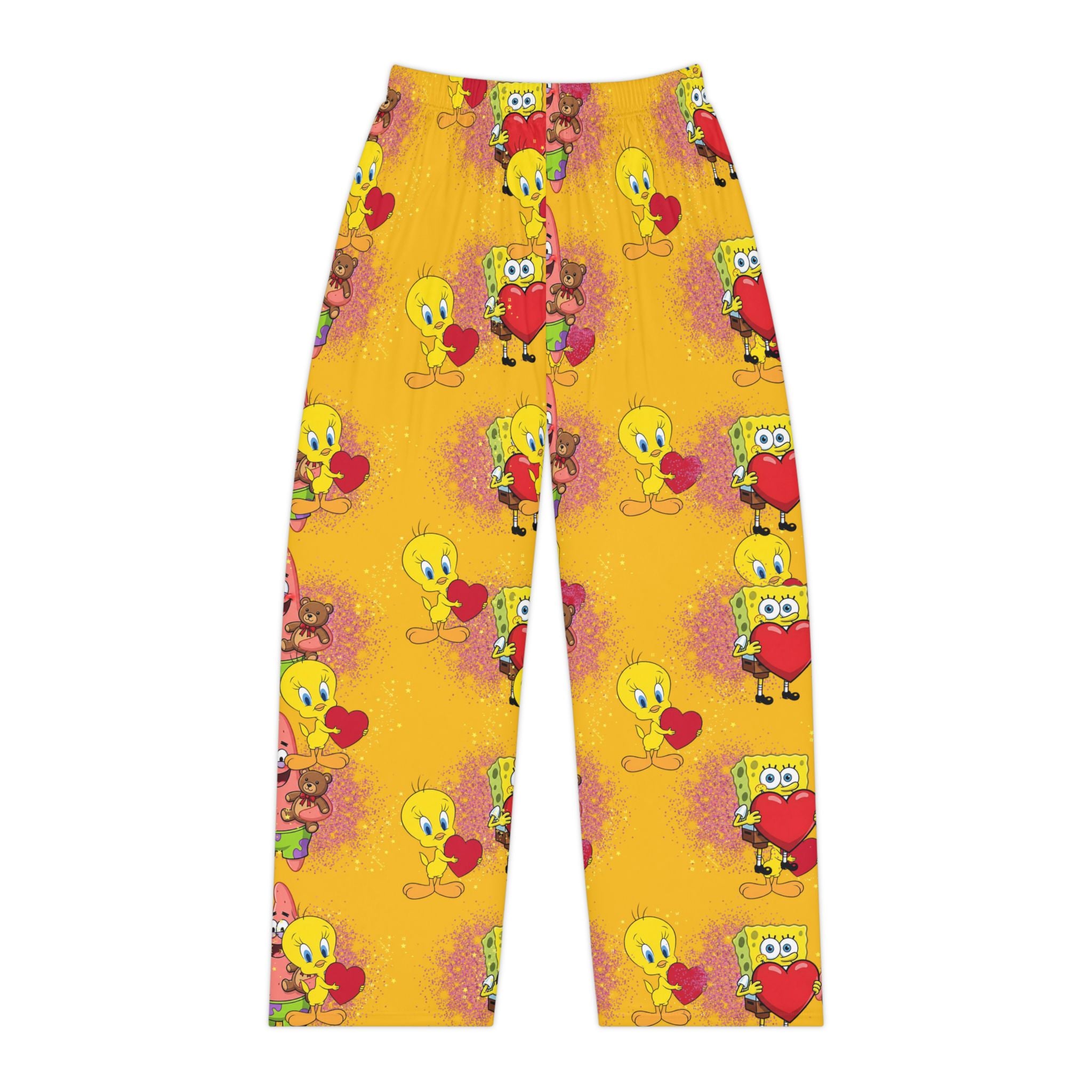 Spongebob and Tweety Bird Love Women's Pajama Pants Valentine's Collection