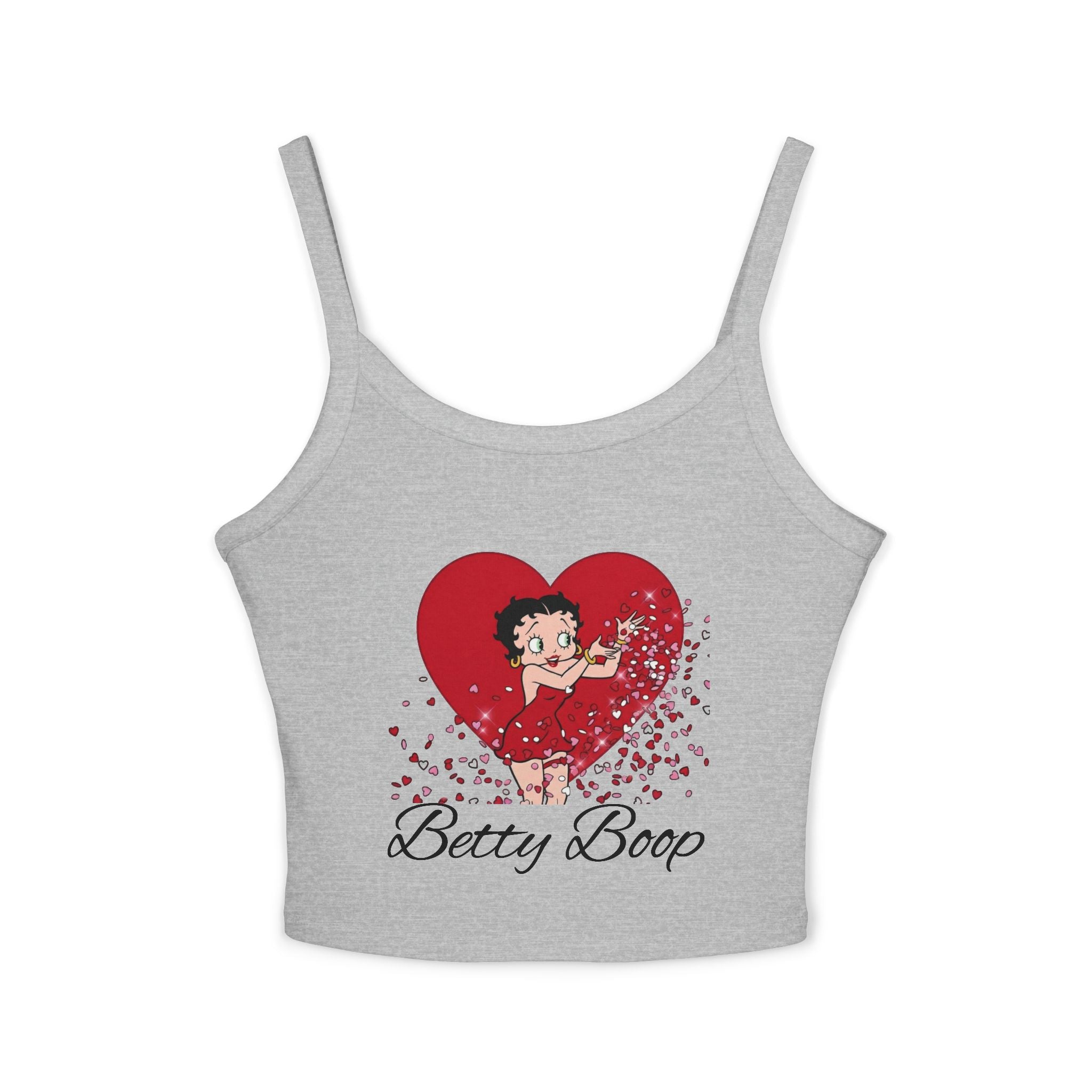Sassy & Sweet: Betty Boop Iconic Heart Women's Pajama Strap Top Valentine's Collection