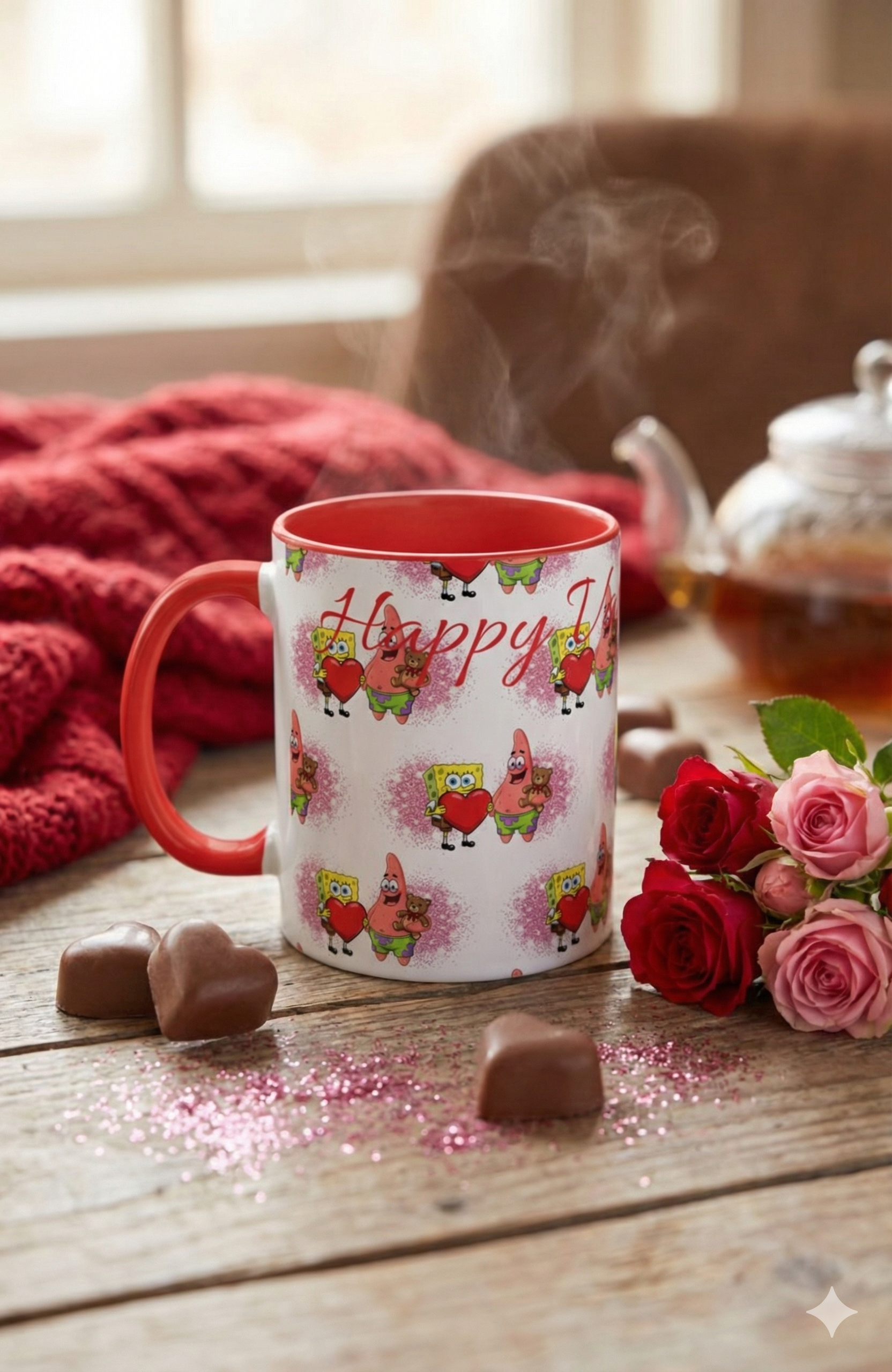 SpongeBob & Patrick "Happy Valentine's Day" Valentine's Collection Mug 2 (11, 15oz)