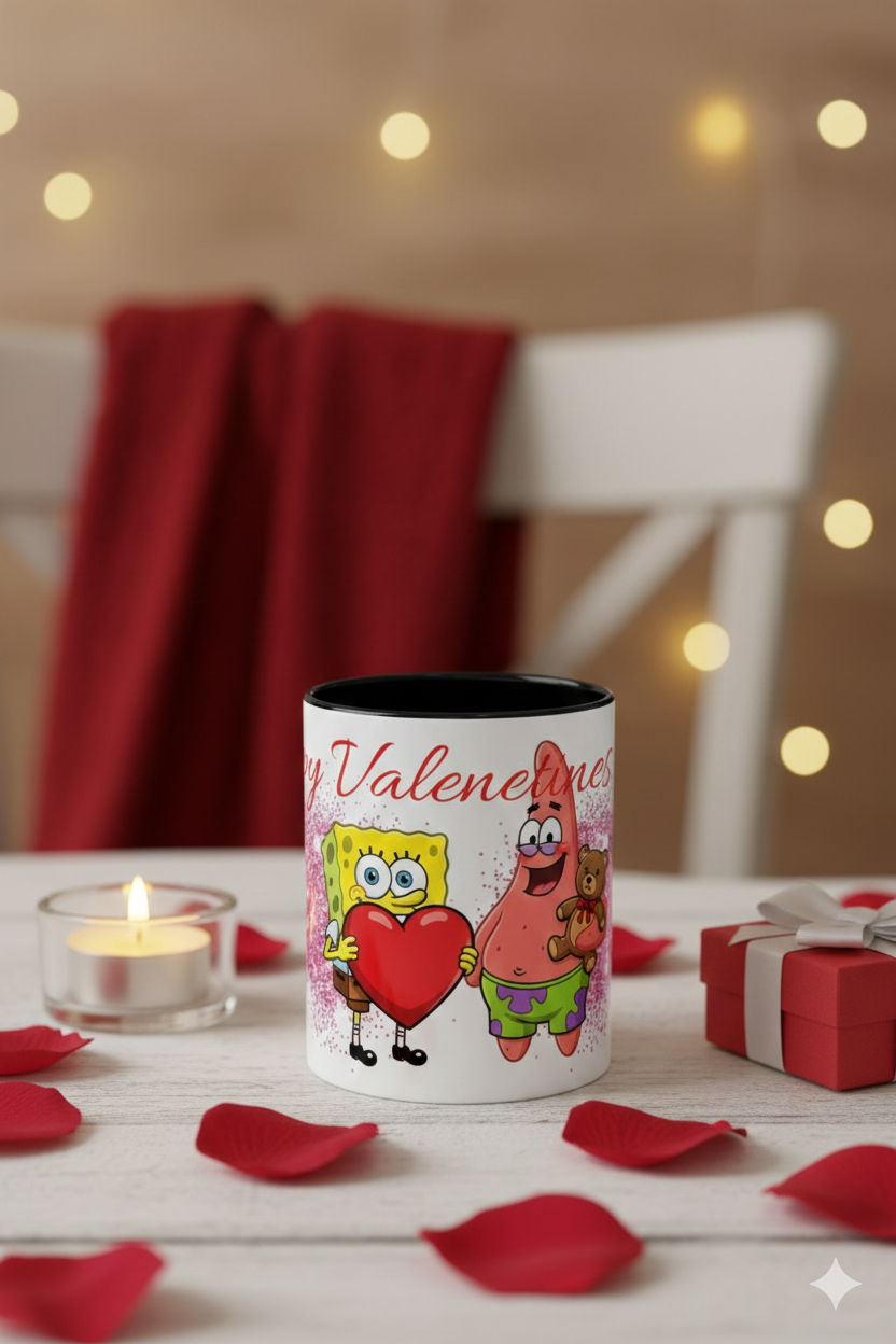 "Im Ready" For Love SpongeBob Valentine's Collection Mug (11, 15oz)