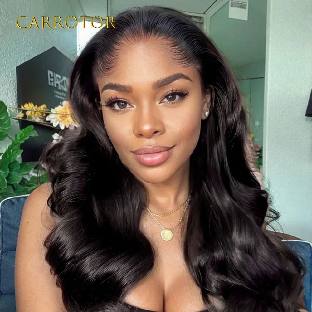 Lagos Hairline Wig 13x4 Invisible Lace Frontal Wig 250 Density Loose Deep Wave Human Hair Glueless Wigs Preplucked For Woman